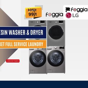2 Washer LG20kg & 2 Dryer Foggia 16KG