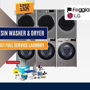 3 Washer LG20kg & 3 Dryer Foggia 16KG