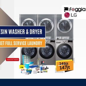 3 Washer LG20kg & 3 Dryer LG15Kg