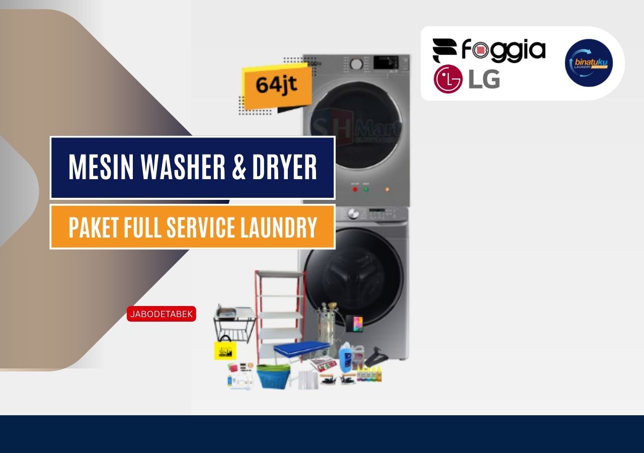 1 Washer Samsung Kap 16 kg & 1 Dryer Foggia 16KG