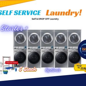 Self & DROP OFF Laundry - Starter + Optimis 5 Stack